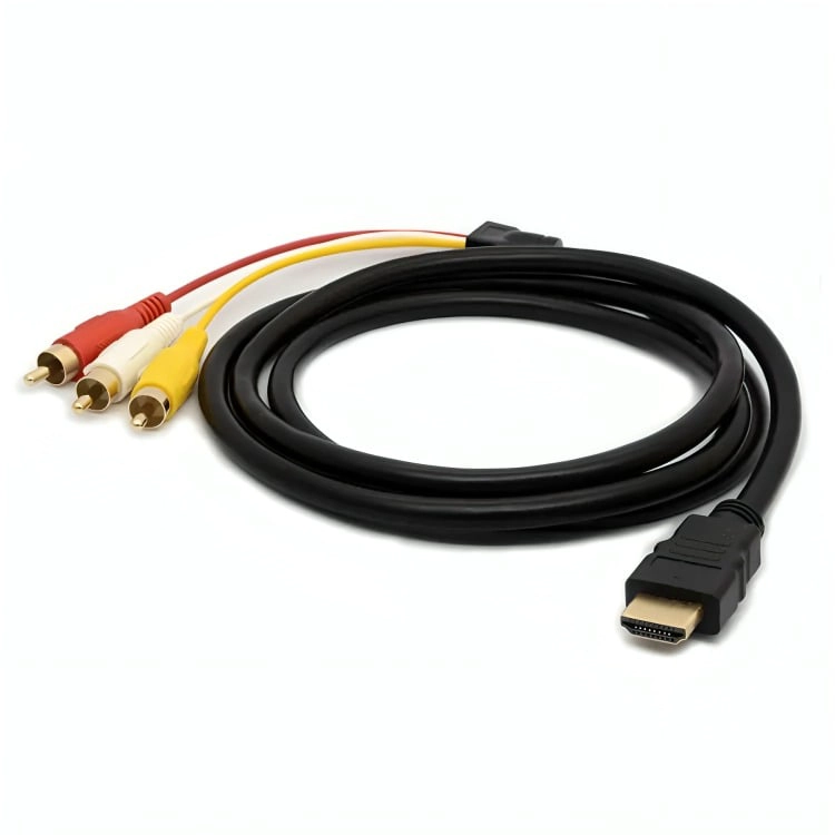 CABLE HDMI A 3 RCA DIGITAL AUDIO VIDEO MACHO - 2