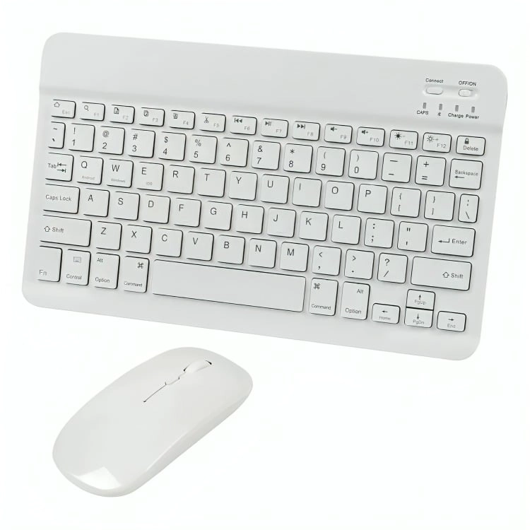 KIT TECLADO + MOUSE INALAMBRICO BLUETOOTH BLANCO - 2