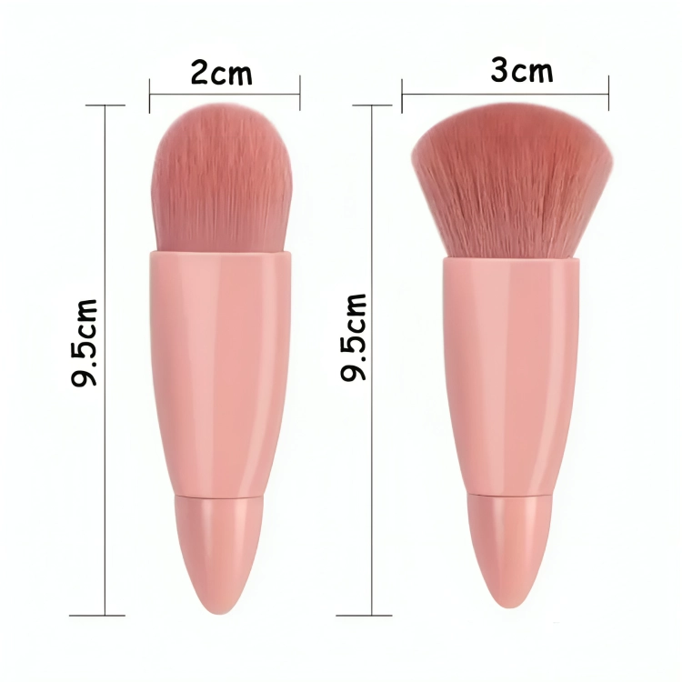 SET 5 BROCHAS DE MAQUILLAJE CON ESTUCHE ESPEJO - 1