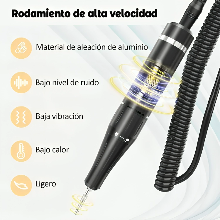 GENÉRICO TORNO INALAMBRICO PROFESIONAL MANICURE 35000RPM PORTATIL