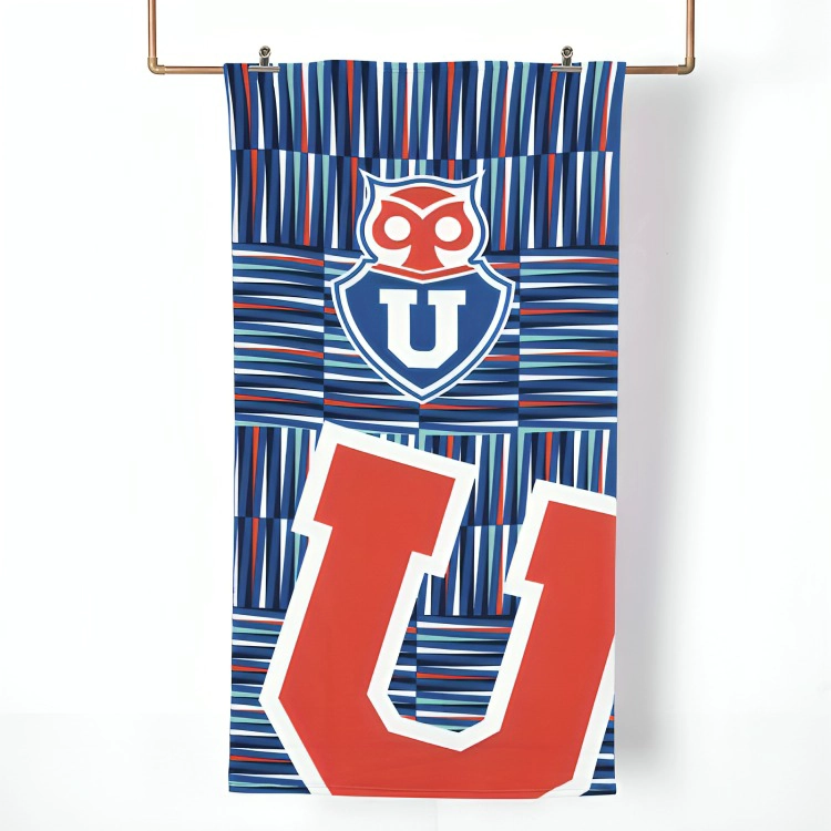 TOALLA DE PLAYA 70×140 CM + BOLSO /U DE CHILE EQUIPO – MASHINI - 1