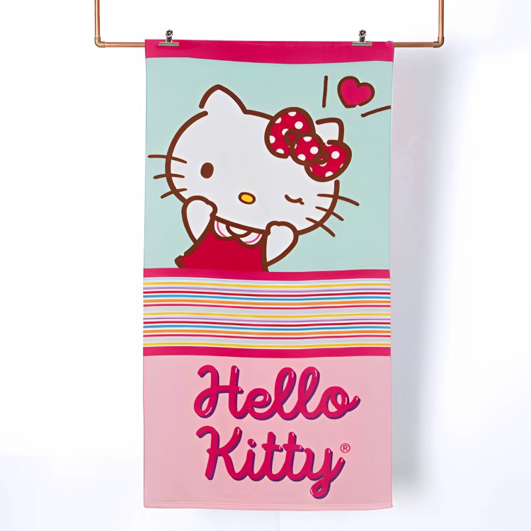 SET TOALLA 70×140 CM. + LENTES DE AGUA /HELLO KITTY RAYA – MASHINI - 1