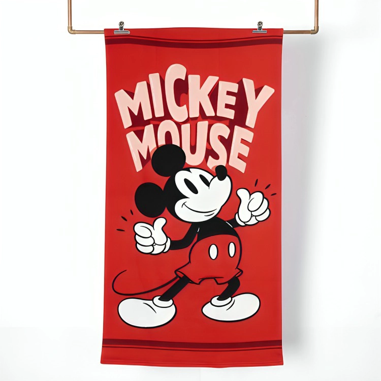TOALLA DE PLAYA 70×140 CM + BOLSO /MICKEY VINTAGE – MASHINI - 1