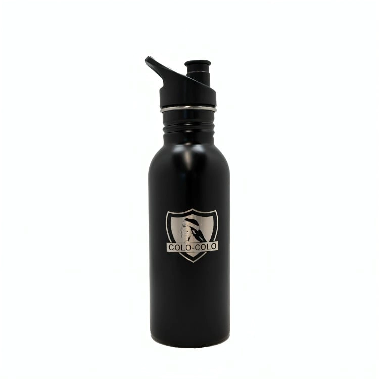 BOTELLA METALICA COLO COLO 600 ML COLOR NEGRO - 2