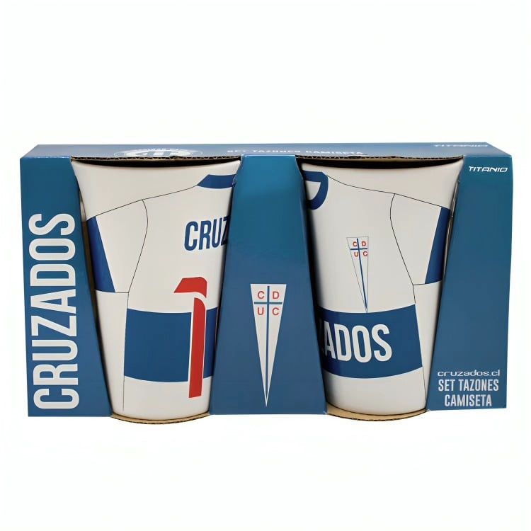 SET 2 TAZONES 350ML UNIVERSIDAD CATOLICA - 1