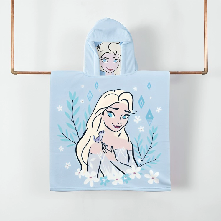 TOALLA DE PLAYA CON CAPUCHA FROZEN WARM - 1