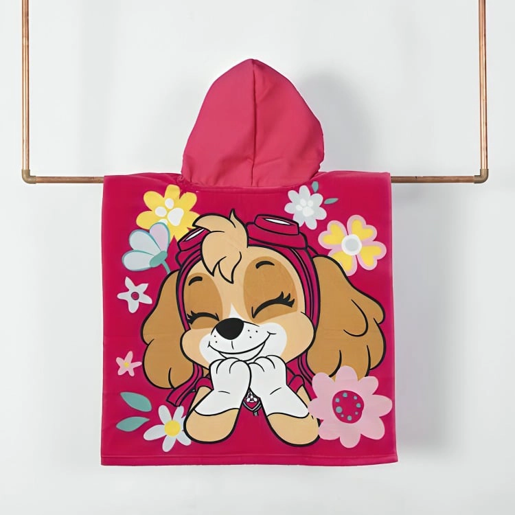 TOALLA DE PLAYA CON CAPUCHA  PAW PATROL PRIMAVERA - 1