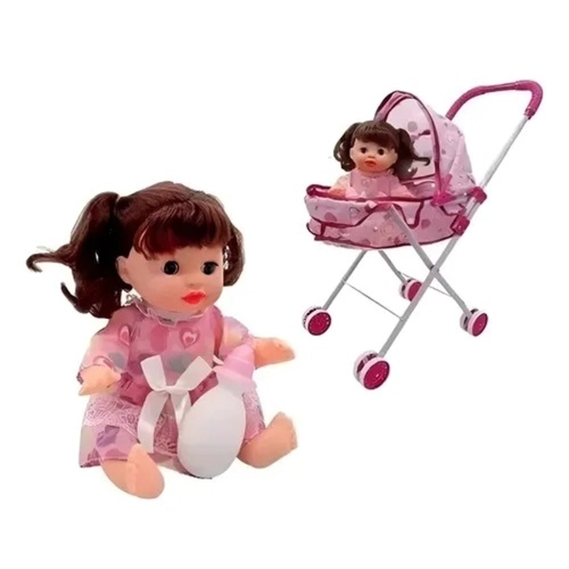 JUGUETE COCHE CUNA CON MUÑECA - 2