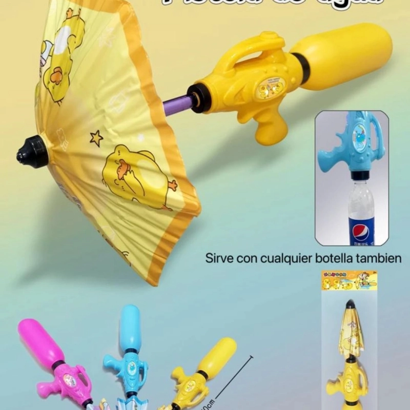 JUGUETE PISTOLA DE AGUA CON PARAGUAS - 1