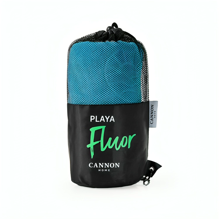TOALLA DE PLAYA 380GR. FLUOR 80X160CM. / AZULINO – CANNON - 2