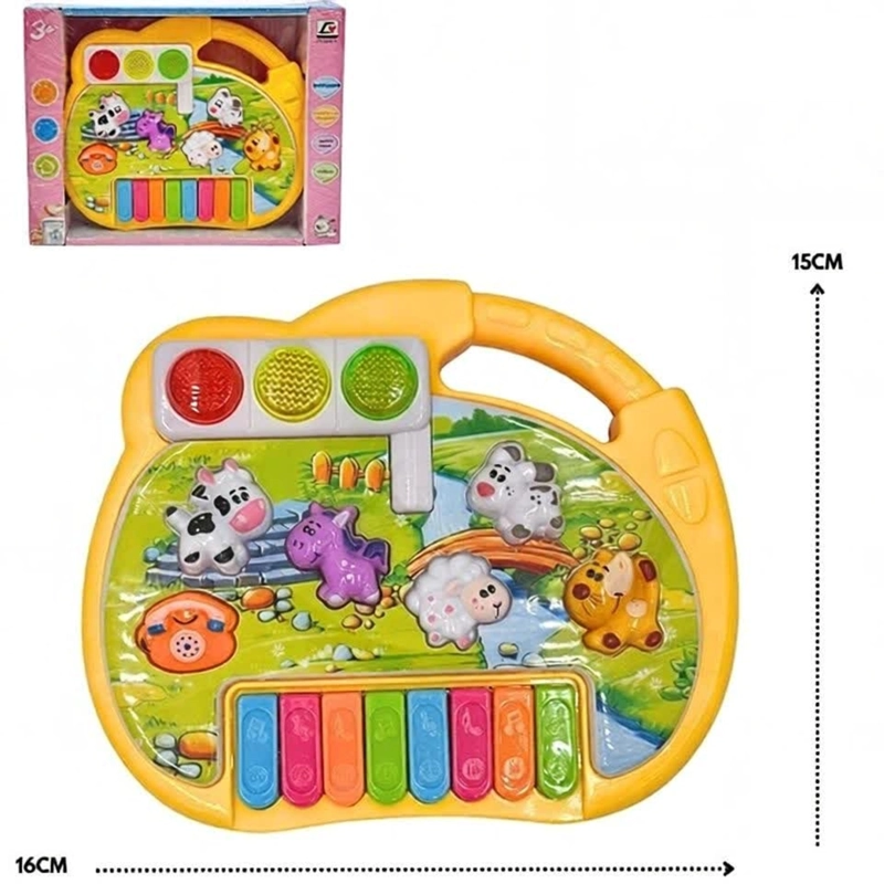 PACK X 3 PIANO CARICATURA SEMAFORO ANIMALES - 2