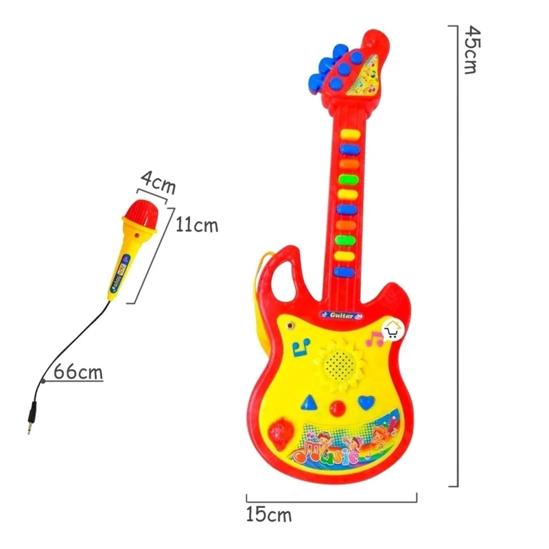 PACK X 3 JUGUETE GUITARRA MICROFONO NUEVA - 4