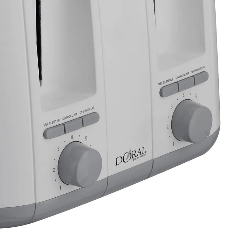 TOSTADOR ELE CTRICO 4 REBANADAS BLANCO TOSCANA FT4003-T DORAL - 1