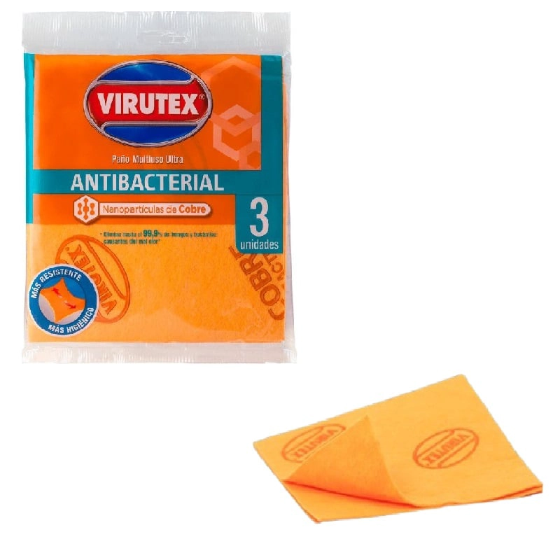 PACK X 4 PAÑO MULTIUSO COBRE 3 UND – VIRUTEX - 1