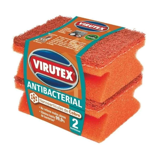 PACK X 4 ESPONJAS ACANALADA COBRE 2 UND. – VIRUTEX - 2