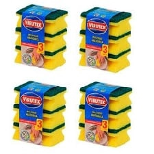PACK X 4 ESPONJAS ACANALADAS CLASICA 3 UND. – VIRUTEX - 1