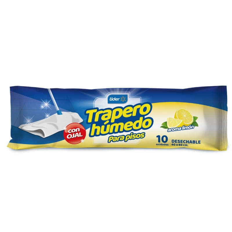 PACK X 4 TRAPERO HUMEDO MULTIUSO PARA PISO / LIMON – IMPEKE - 3