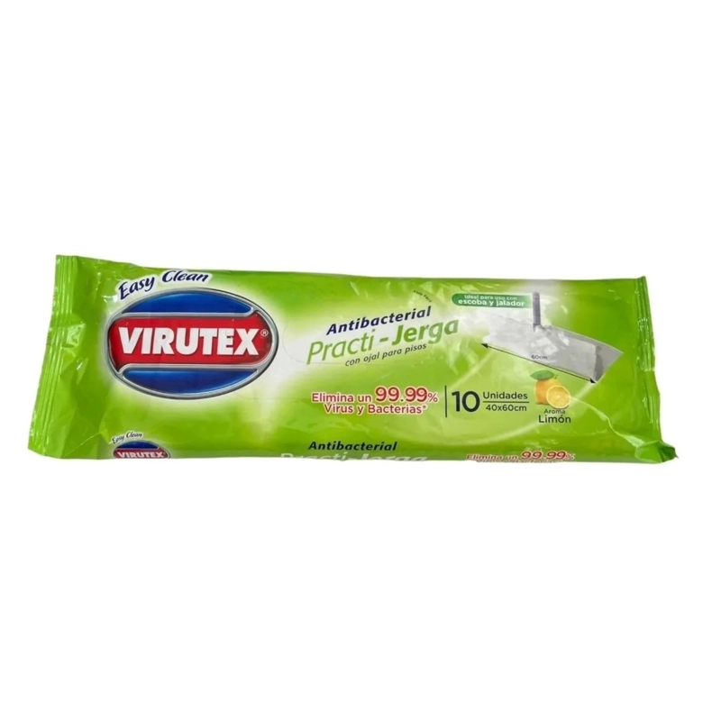 PACK X 4 TRAPERO HUMEDO DESINFECTANTE PARA PISO / LIMON – VIRUTEX - 1