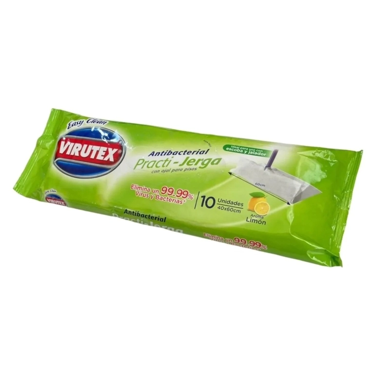 PACK X 4 TRAPERO HUMEDO DESINFECTANTE PARA PISO / LIMON – VIRUTEX - 2