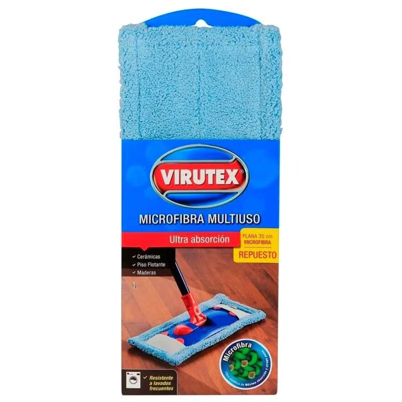 REPUESTO MOPA PLANA MICROFIBRA – VIRUTEX - 2