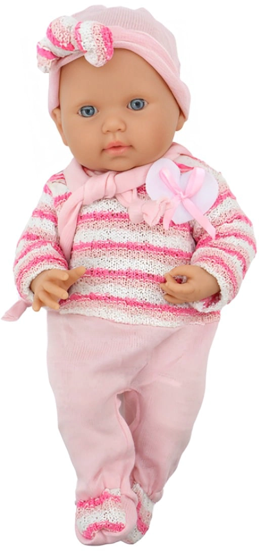 MUÑECA BEBE REBORN JUGUETE REALISTA 35CM ROSA - 3