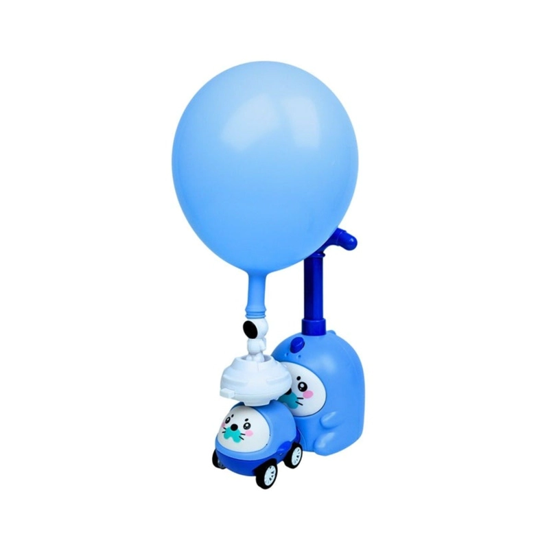 BOMBIN LANZADOR DE ASTRONAUTA INFLADOR DE GLOBOS AZUL - 2