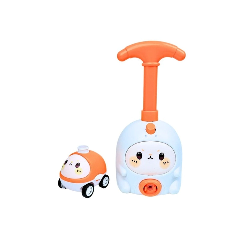 BOMBIN LANZADOR DE AUTOS INFLADOR DE GLOBOS CUTE NARANJA - 3