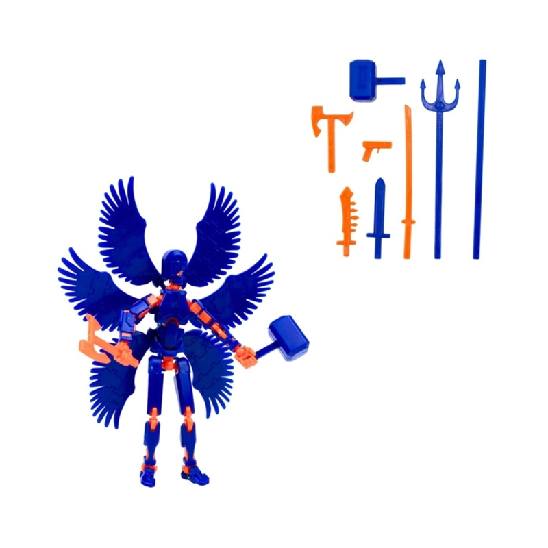 FIGURA DE ACCION ARTICULADO DUMMY 13 DIY AZUL - 3