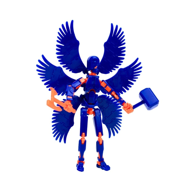 FIGURA DE ACCION ARTICULADO DUMMY 13 DIY AZUL - 4