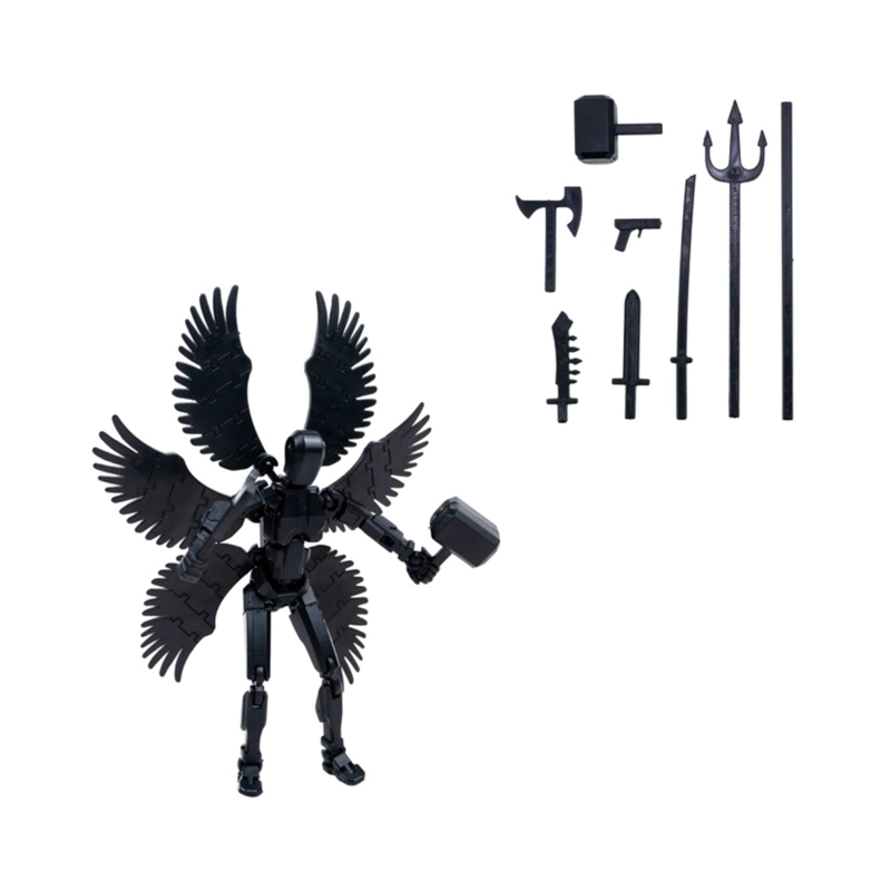 FIGURA DE ACCION ARTICULADO DUMMY 13 DIY NEGRO - 5