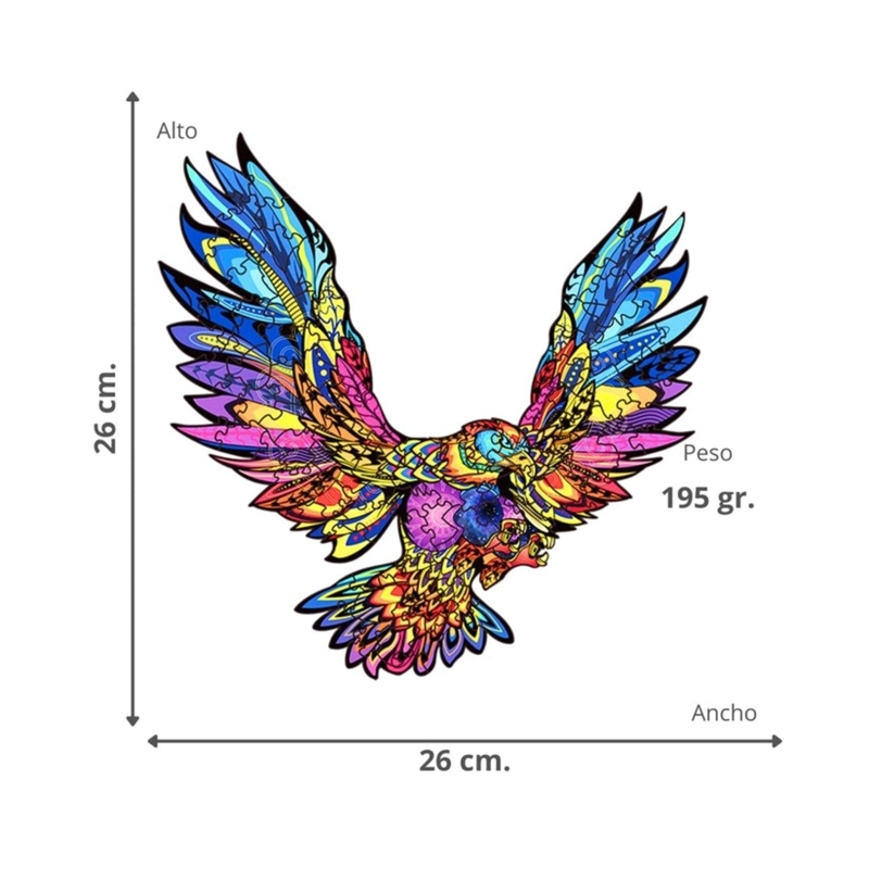 ROMPECABEZAS PUZZLE DE MADERA 200 PIEZAS AGUILA - 2