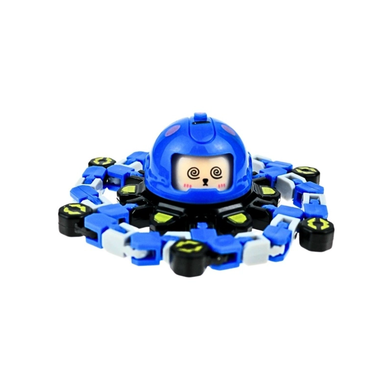 JUGUETE FIDGET SPINNER TRANSFORMABLE ANTIESTRE S AZUL - 1