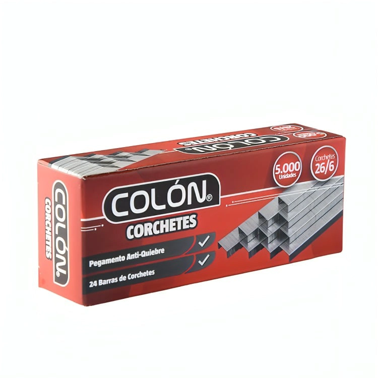 PACK 4 CORCHETES 26/6 5000 UND. – COLON - 1