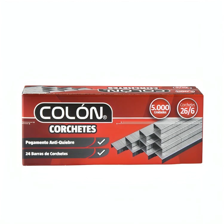 PACK 4 CORCHETES 26/6 5000 UND. – COLON - 2