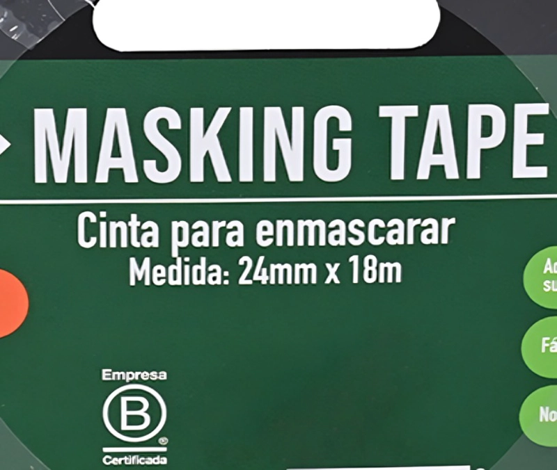 PACK 3 CINTA MASKING ROJO 24MM. X18M. – TORRE - 1