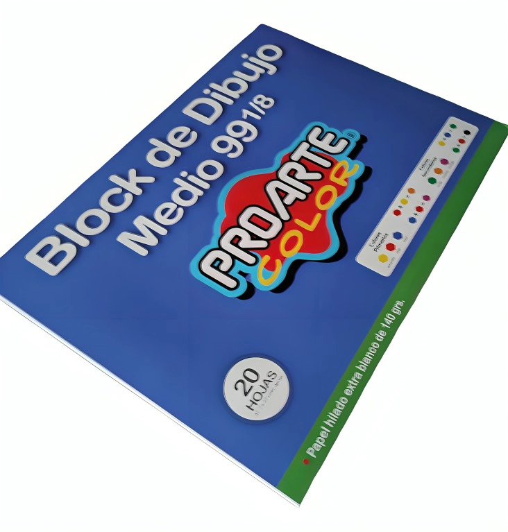 PACK 3 BLOCK MEDIUM N°99 1/8 20 HOJAS – PROARTE - 2