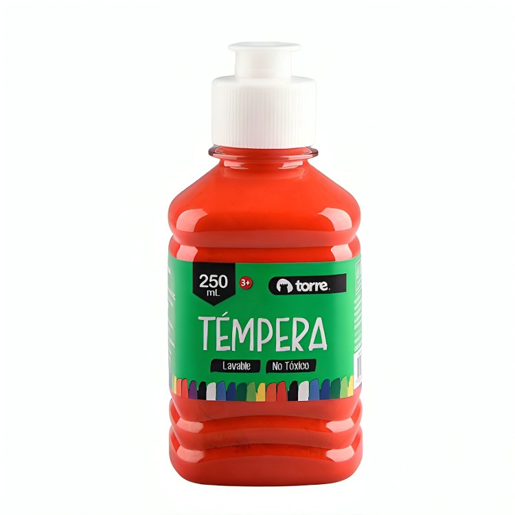PACK 3 TE MPERA 250 ML / ROJO – TORRE - 1
