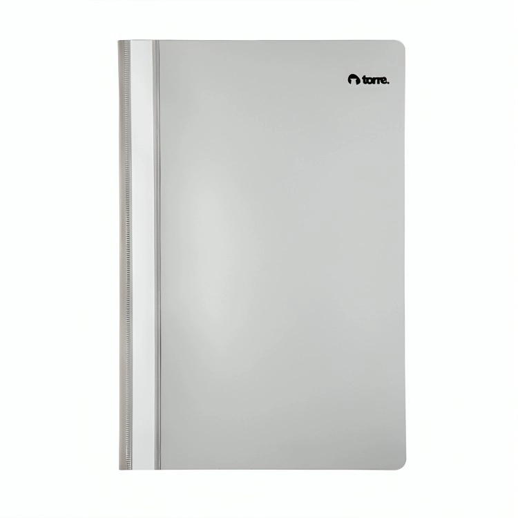 PACK 4 CARPETA PVC PLAST FILE OFICIO GRIS - 1