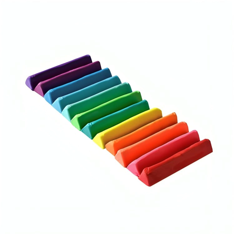 PACK 4 PLASTICINAS TRIANGULAR NEON 12 COLORES - 2