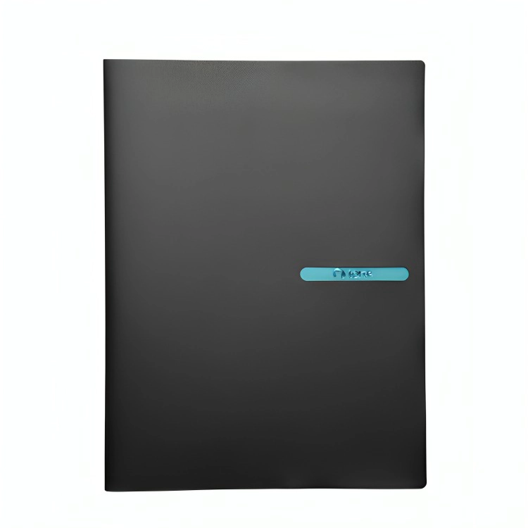 PACK 4 CARPETA 5 BOLSILLOS NEGRO - 2