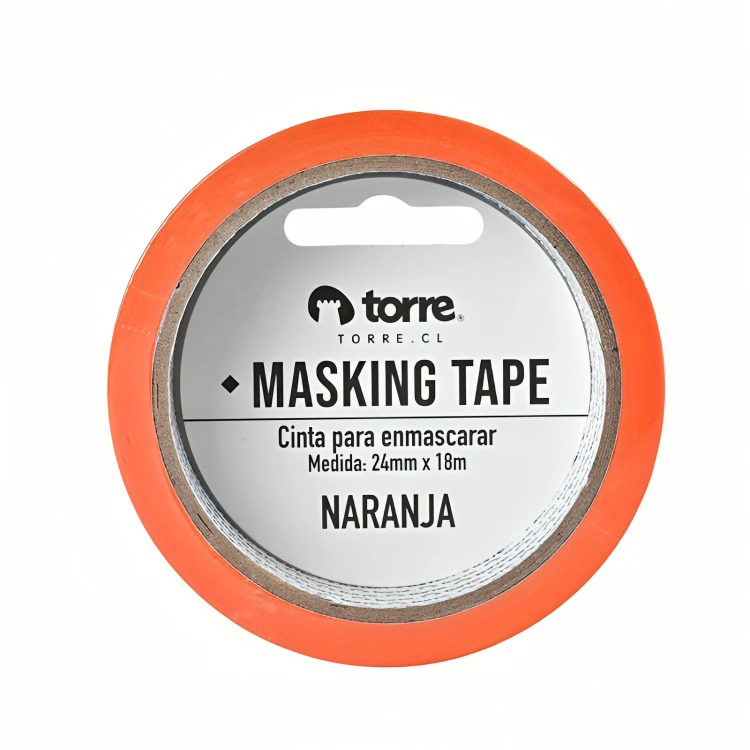 PACK 3 CINTA MASKING NARANJO 24MM. X18M. – TORRE - 1