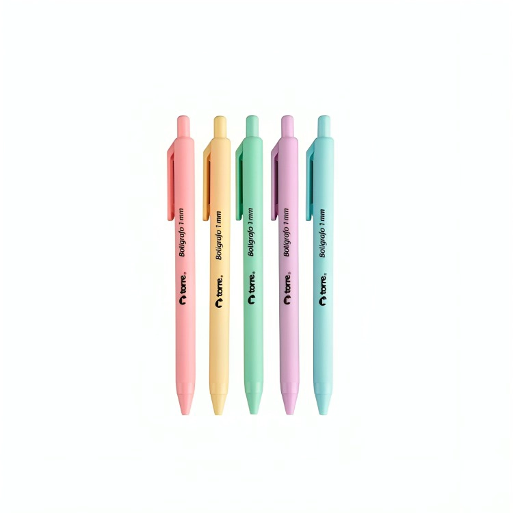 PACK 3 SET 5 BOLIGRAFOS COLOR NEGRO 1.0 MM CUE PAST – TORRE - 3