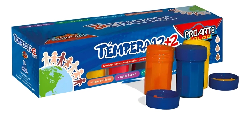 PACK 3 TEMPERAS 12 + 2 15 CC – PROARTE - 2