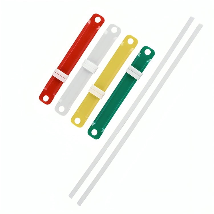 PACK 4 SUJETADORES PLASTICOS COLORES 50 UNID - 1