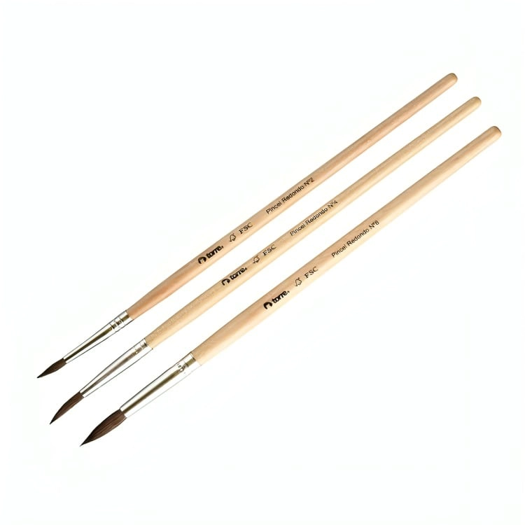 PACK 4 DE SET PINCELES REDONDOS N° 2-4-8 – TORRE - 2