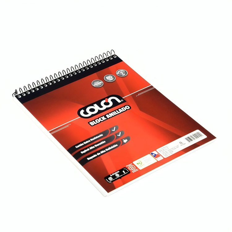 PACK 3 BLOCK ESCOLAR CON ESPIRAL 7MM – COLON - 2
