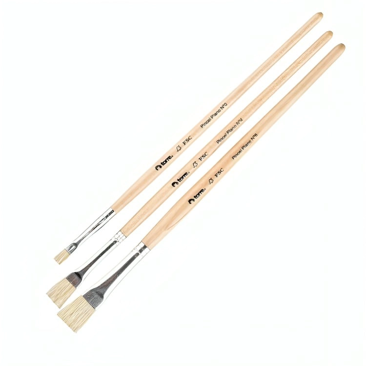 PACK 4 DE SET PINCELES PLANOS N° 0-4-8 – TORRE - 2