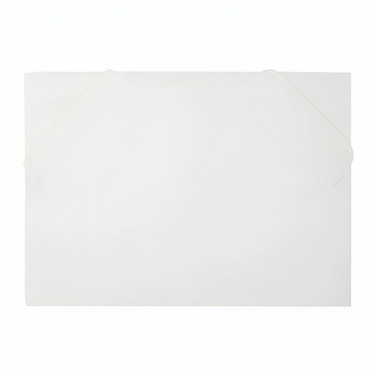 PACK 3 CARPETA PVC CARTERA CON ELASTICO / TRANSPARENTE – AUCA - 1