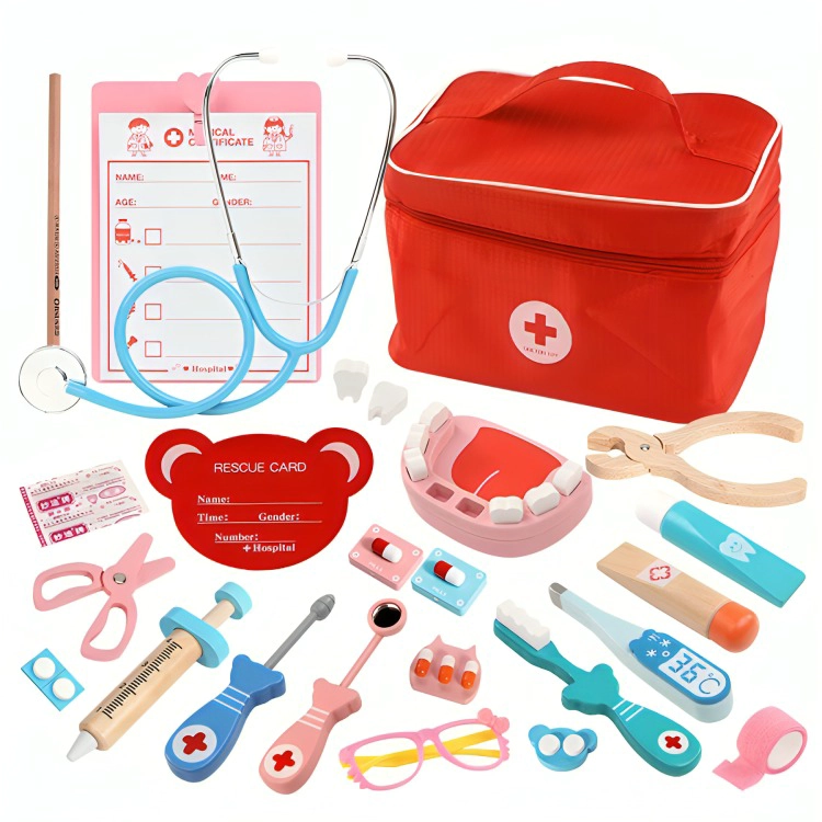 MALETA SET DOCTOR MADERA - 1