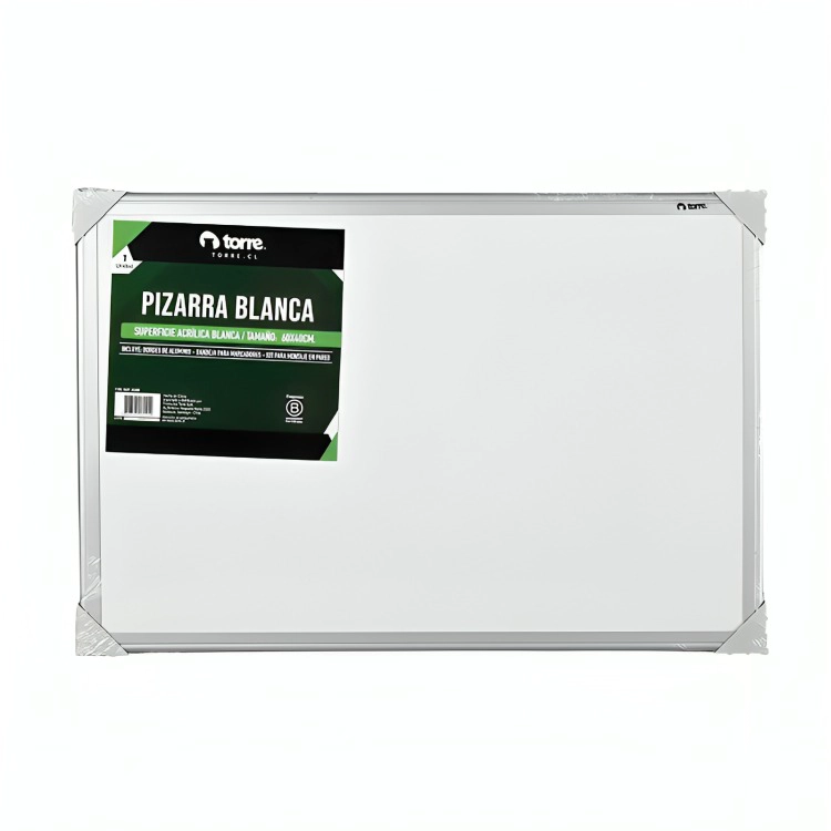 PIZARRA ACRILICA BLANCA 60×40 CM. – TORRE - 1